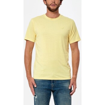 Vêtements Homme Elasthanne / Lycra / Spandex Kaporal - T-shirt col rond - jaune Jaune