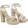 Chaussures Femme Sandales et Nu-pieds Tsakiris Mallas 675 Sandales Femme Nude Multi White Platinum Rose