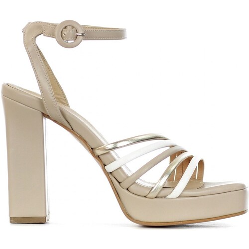 Chaussures Femme Sandales et Nu-pieds Tsakiris Mallas 675 Mules / Sabots White Platinum Rose