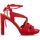 Chaussures Femme se mesure au creux de la taille 68342 Rouge