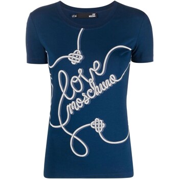 Vêtements Femme T-shirts manches courtes Love Moschino W4H1939E1951 Bleu