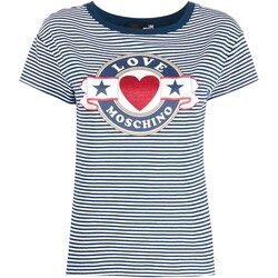 Vêtements Femme T-shirts Back manches courtes Love Moschino W4F303NE2426 Blanc