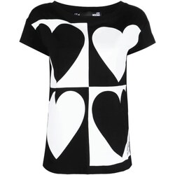 Vêtements Femme T-shirts Back manches courtes Love Moschino W4F303JE1951 Noir
