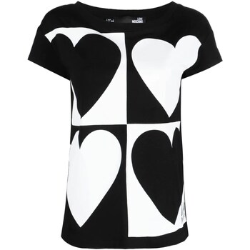 Vêtements Femme T-shirts manches courtes Love Moschino W4F303JE1951 Noir