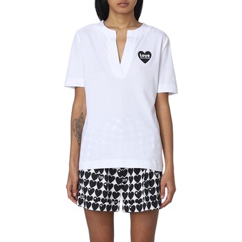 Vêtements Femme T-shirts manches courtes Love Moschino W4H8480M3876 Blanc