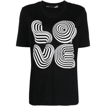 Vêtements Femme T-shirts manches courtes Love Moschino W4F154DM3876 Noir