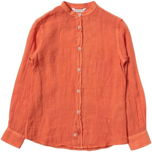 Vêtements Garçon Chemises manches longues Manuel Ritz MR2104 Orange