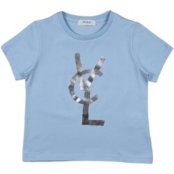 Vêtements Fille T-shirts VERSACE manches courtes Vicolo 3146M0899 Bleu