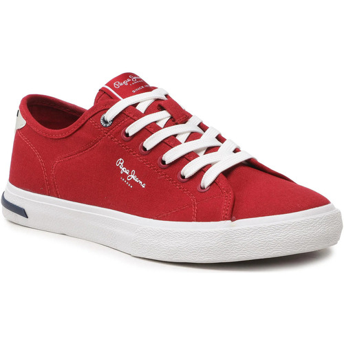 Chaussures Homme Baskets mode Pepe Shadow JEANS Kenton Road Basic Rouge