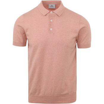 Vêtements Homme T-shirts & Polos Suitable Polo Kobi Tricoté Rose Saumon Rose
