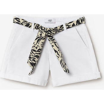Vêtements Femme Shorts / Bermudas Pantalon Chino Dyli5 Roseises Short veli2 blanc Blanc