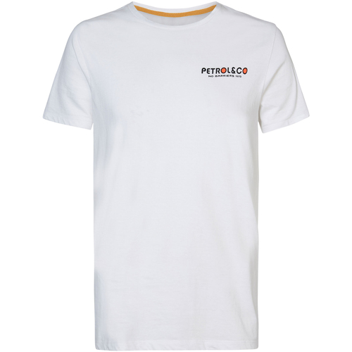 Vêtements Homme Hybrid Jersey And Denim Flared Pants Petrol Industries T-shirt imprimé dos Blanc