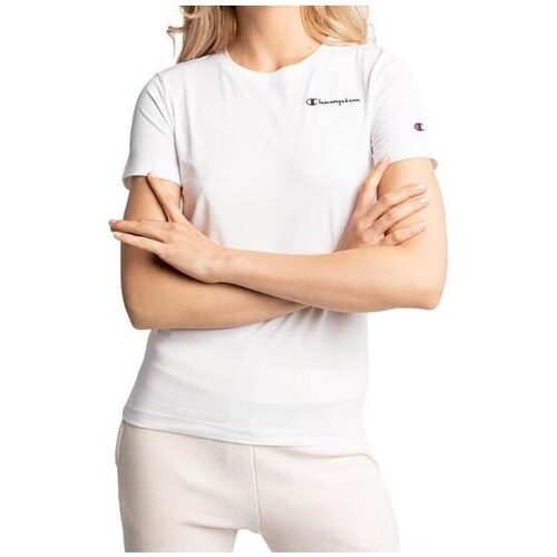 Vêtements Femme T-shirts manches courtes Champion 114912WW001 Blanc