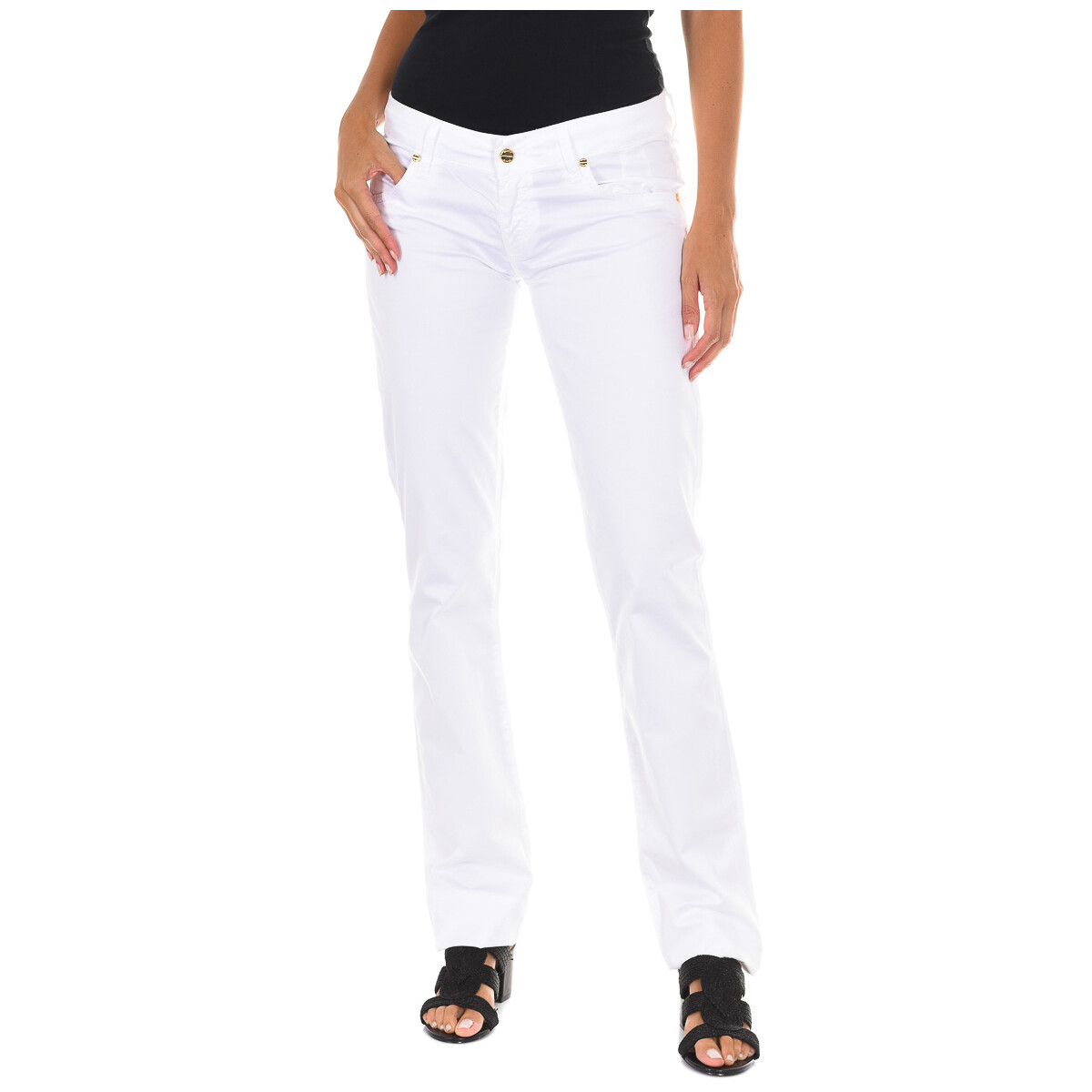 Vêtements Femme Pantalons Met C011444-P084-001 Blanc