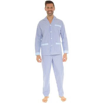 Vêtements Homme Pyjamas / Chemises de nuit Christian Cane PYJAMA BLEU WAYNE Bleu