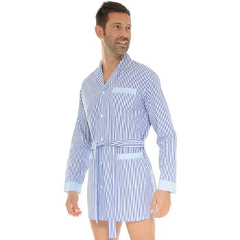 Vêtements Homme Pyjamas / Chemises de nuit Christian Cane VESTE DE NUIT BLEU WAYNE Bleu