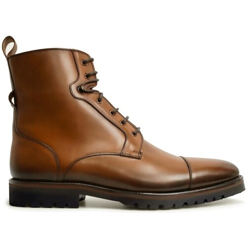 Chaussures Homme Baskets montantes Finsbury Shoes Mid POWELL Marron