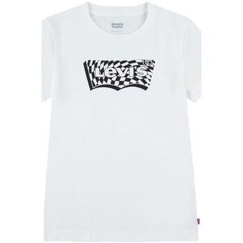 Vêtements Enfant T-shirts match & Polos Levi's 9EH890 CHECKERED BATWING-W1T Blanc