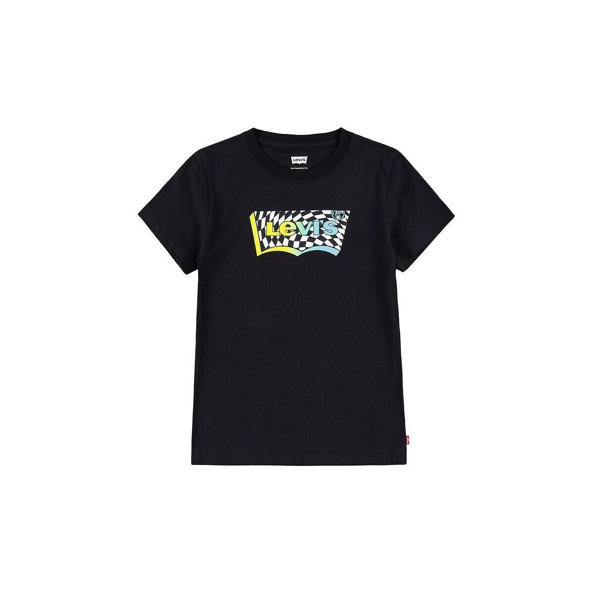 Vêtements Enfant T-shirts & Polos Levi's 9EH890 CHECKERED BATWING-023 Noir