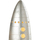 Maison & Déco Lampes à poser Jolipa Grande lampe à poser fusée argentée 43 cm Argenté