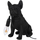 Maison & Déco Lampes à poser Jolipa Lampe Bulldog noir en résine 25 cm Noir