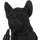 Maison & Déco Lampes à poser Jolipa Lampe Bulldog noir en résine 25 cm Noir