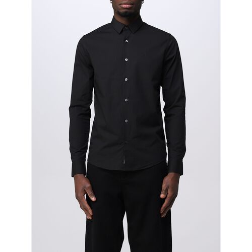 Vêtements Homme Chemises manches longues Calvin Klein Sneakers J30J319065 BEH Noir