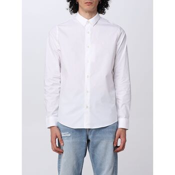 Vêtements Homme Chemises manches longues Calvin Klein Jeans J30J319065 YAF Blanc
