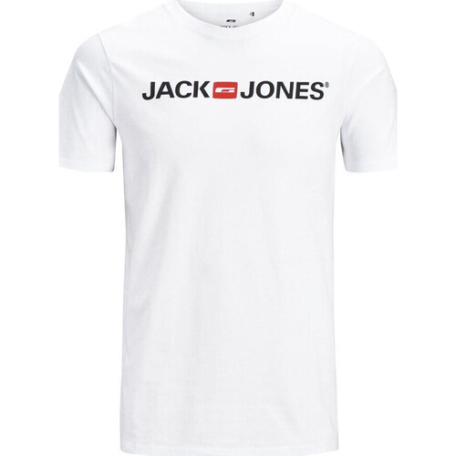 Vêtements Garçon T-shirts manches courtes Jack & Jones 12203491 Blanc