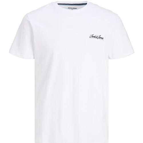 Vêtements Garçon T-shirts & Polos Jack & Jones 12237337 Blanc