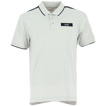 Vêtements Homme Emporio Armani slim-cut stripe-print shirt Ea7 Emporio Armani Polo EA7 Emporio Blanc