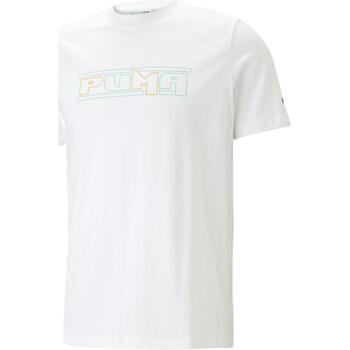 Vêtements Homme Débardeurs / T-shirts sans manche Puma SWxP Graphic Tee Blanc