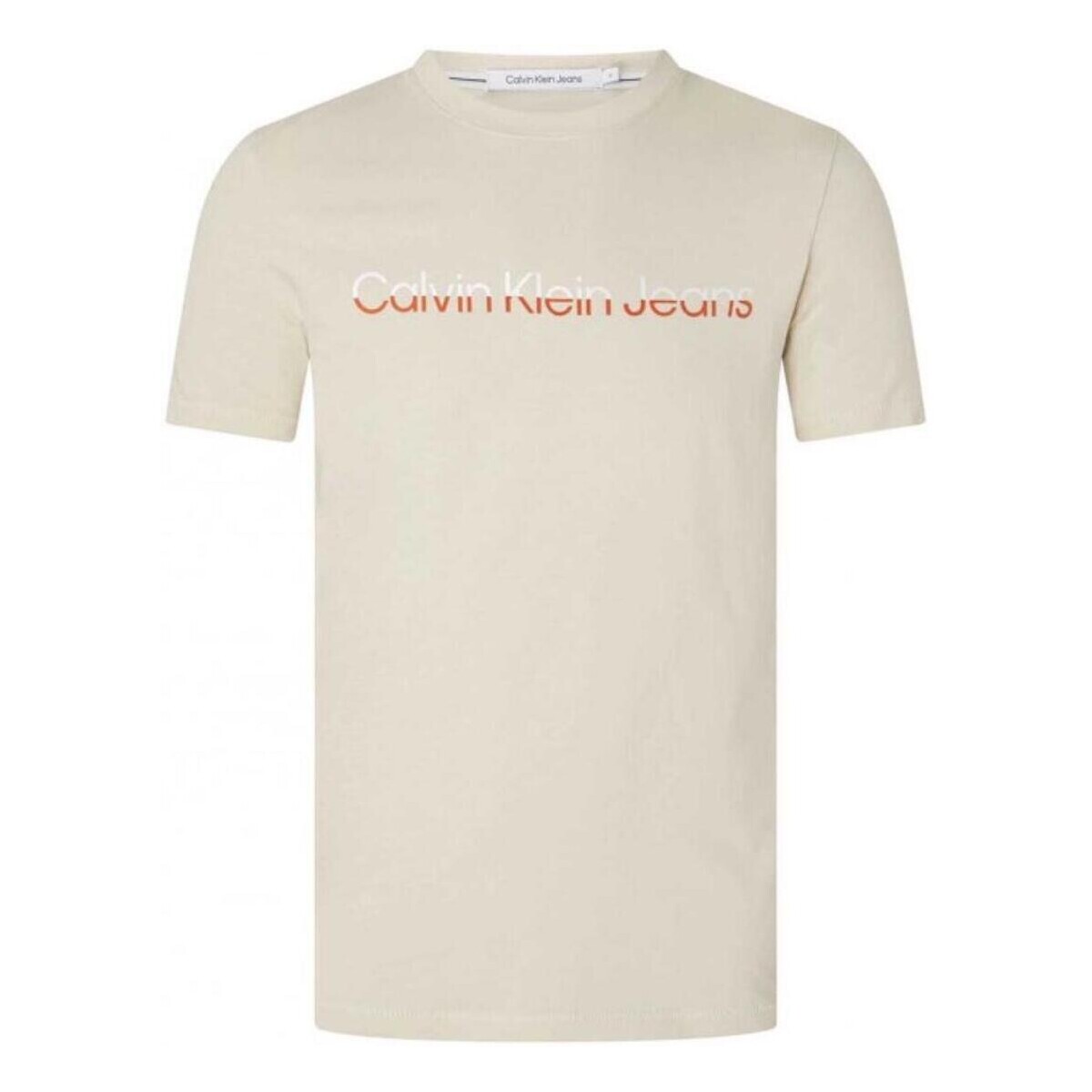 Vêtements Homme T-shirts manches courtes Calvin Klein Jeans  Beige