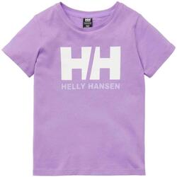Vêtements Fille T-shirts Bomber manches courtes Helly Hansen  Violet