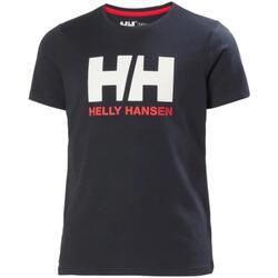 Vêtements Garçon T-shirts Bomber manches courtes Helly Hansen  Bleu