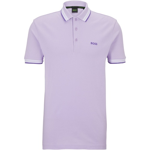 Vêtements Homme Portefeuilles / Porte-monnaie BOSS Polo Paddy avec logo Violet