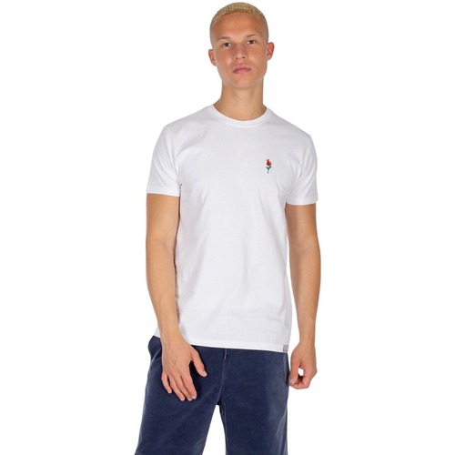 Vêtements Homme T-shirts manches courtes Iriedaily T-shirt  Peacerose Emb Blanc