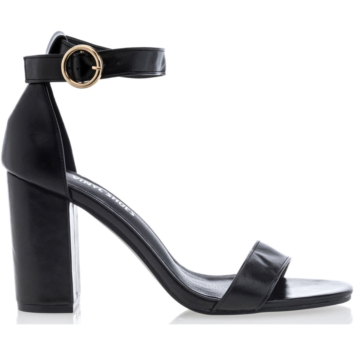 Chaussures Femme ankle boots rylko 6rvf6 t1 czarny Vinyl breathable Shoes Sandales / nu-pieds Femme Noir Noir