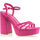 Chaussures Femme Martens Leather Strap Sandals Vinyl Shoes Sandales / nu-pieds Femme Rose Rose