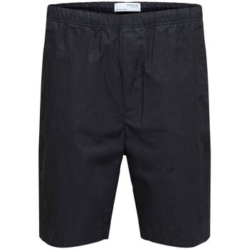 Vêsmala Homme CALVIN Shorts / Bermudas Selected 16088238 LOOSE LOIK-BLACK Noir