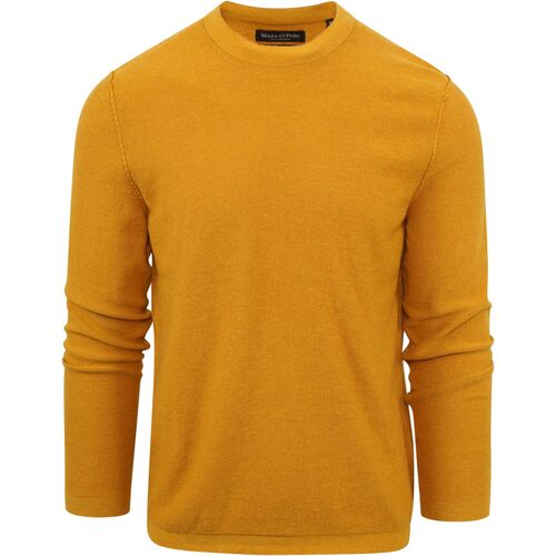 Vêtements Homme Sweats Marc O'Polo Pull Col Rond Jaune Ocre Jaune