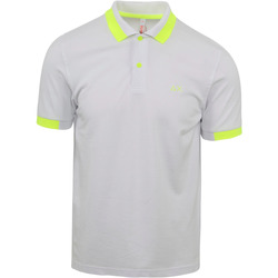 Vêtements Homme Polo Ralph Lauren T-Shirts für Jungen Sun68 Polo Big Stripes Blanche Blanc