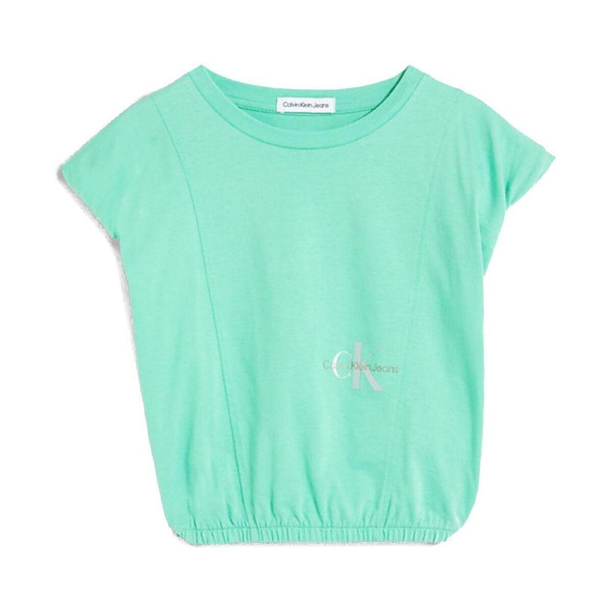 Vêtements Fille T-shirts manches courtes Calvin Klein Jeans  Vert
