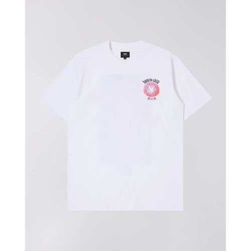 Vêtements Homme T-shirts & Polos Edwin I031894 HANA NO SHITA-02 67 WHITE Blanc