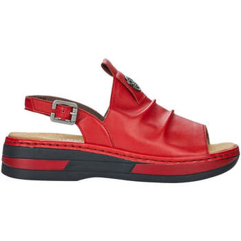 Rieker rosso casual open sandals Rouge