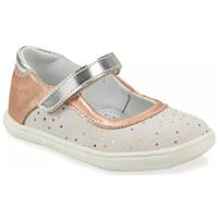 Chaussures Fille Ballerines / babies GBB PLACIDA BLANC ET ROSE METAL Blanc