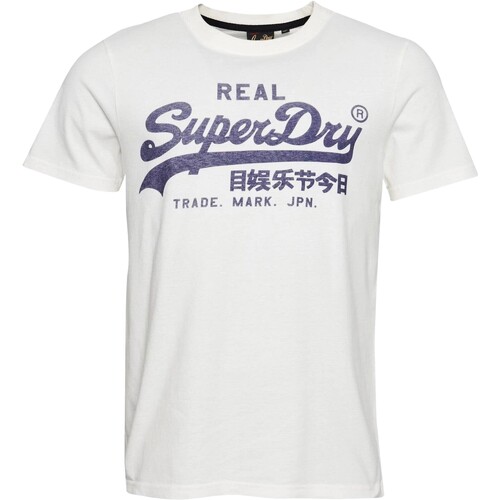 Vêtements Homme T-shirts manches courtes Superdry T-Shirt  Vintage VL Noos Blanc