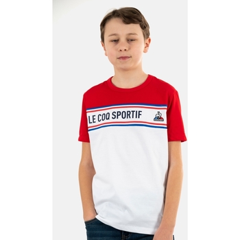 Vêtements Garçon T-shirts manches courtes Le Coq Sportif 2310043 Blanc