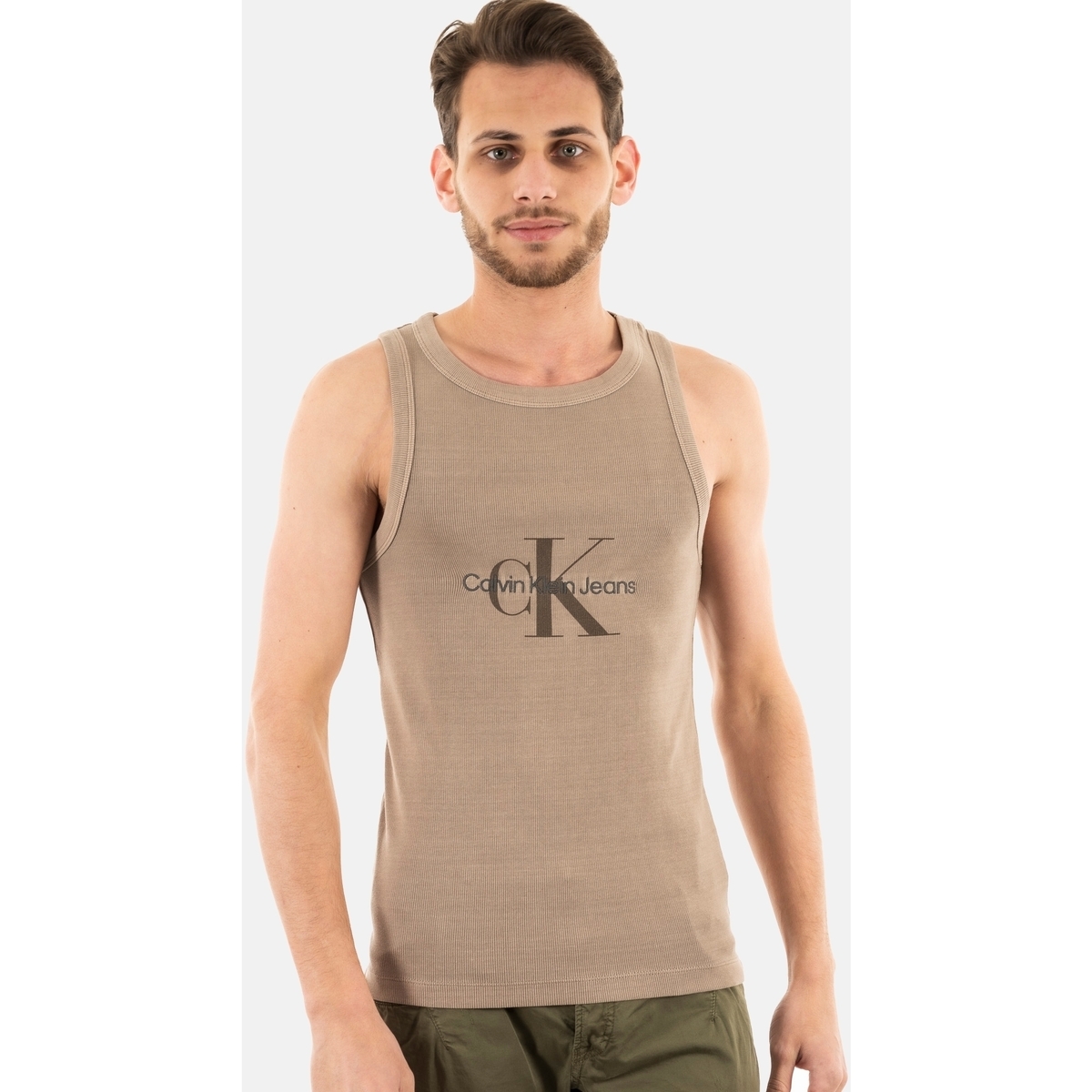 Vêtements Homme Débardeurs / T-shirts sans manche Calvin Klein Jeans j30j323218 Marron