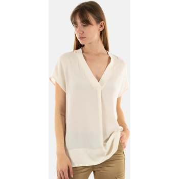 Vêtements Femme T-shirts manches courtes Lauren Vidal te2072 Blanc